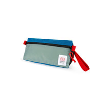 Topo Designs Dopp Kit toiletry travel bag in "Mineral / Blue - Recycled".