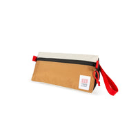 Topo Designs Dopp Kit toiletry travel bag in "Bone White / Khaki - Recycled".