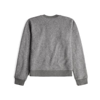 Topo Designs Women's Global Sweater recycled Italian wool crewneck pullover in "Gray"