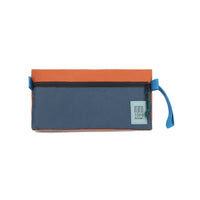 Topo Designs Dopp Kit toiletry travel bag in 100% recycled nylon "Clay / Pond Blue - Recycled"