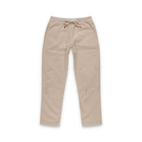 Topo Designs Women's Dirt Pants in 100% organic cotton with drawstring waist in "Sand" white