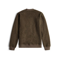 Topo Designs Men's Global pullover Sweater recycled washable Italian wool in "Desert Palm"