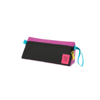 Topo Designs Dopp Kit toiletry travel bag in recycled "Black / Grape - Recycled" purple nylon.